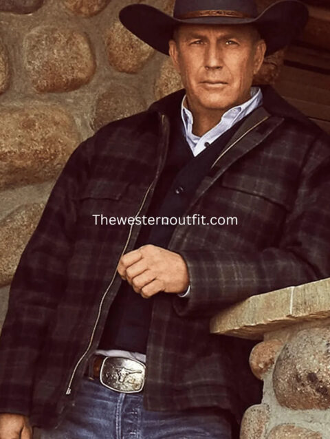 John Dutton Plaid Jacket Kevin Costner