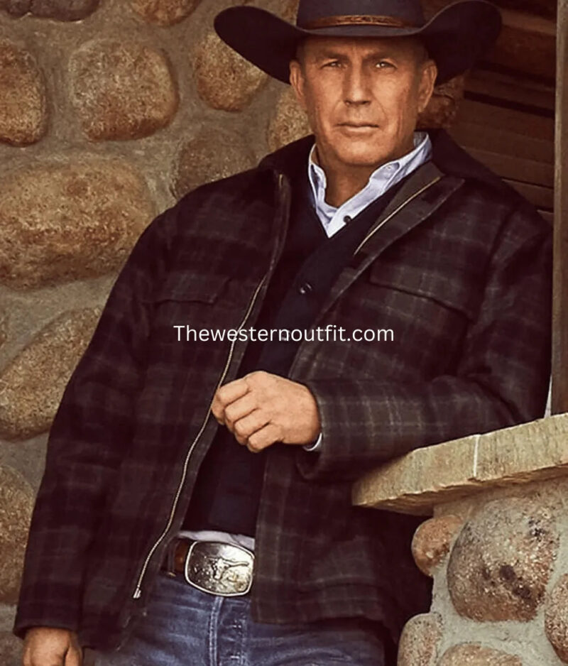 John Dutton Plaid Jacket Kevin Costner