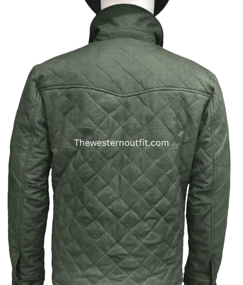 John Dutton Yellowstone Green Quilted Jacket
