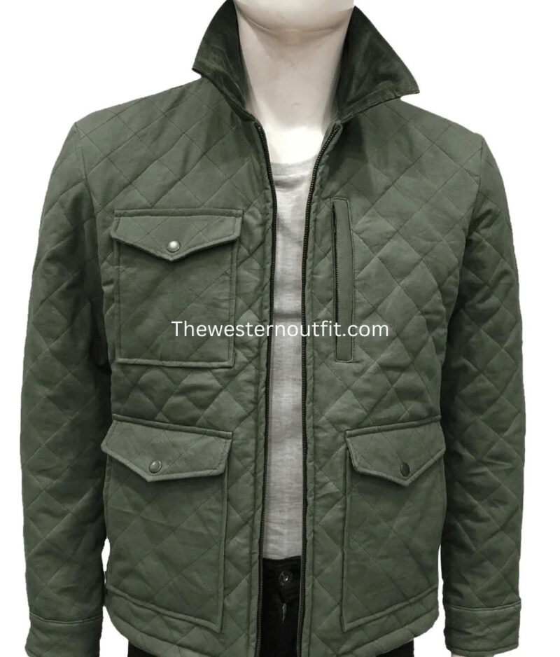 John Dutton Yellowstone Green Quilted Jacket