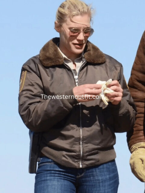 Longmire Katee Sackhoff Shearling Bomber Jacket