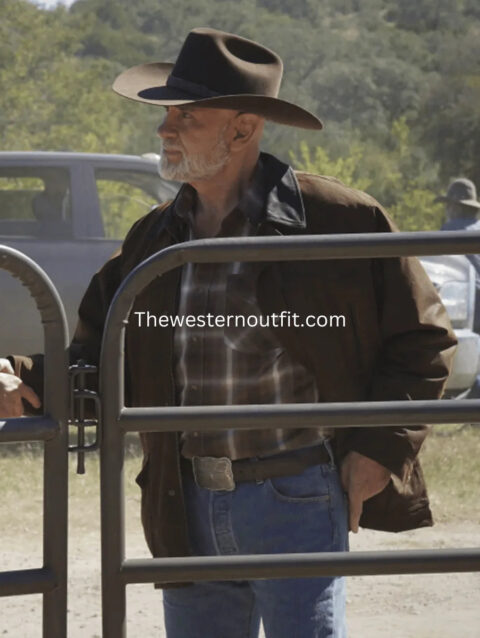 Mitch Pileggi Walker 2021 Brown Cotton Jacket