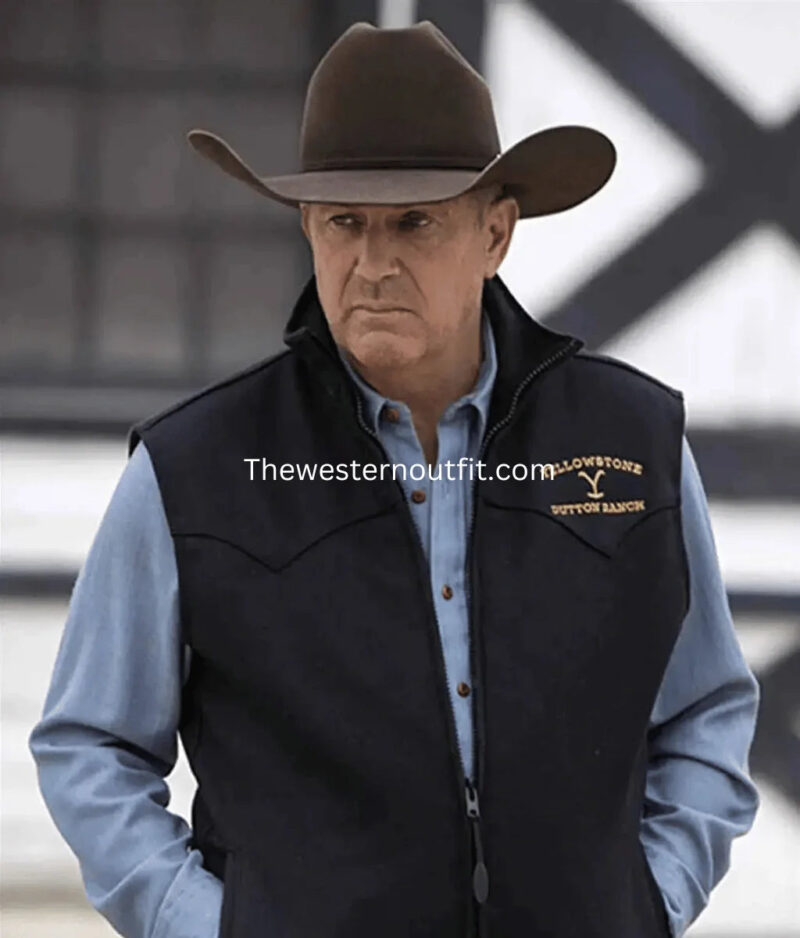 Series Yellowstone John Dutton Black Vest