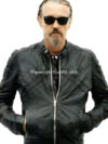 SOA Tommy Flanagan Black Leather Jacket