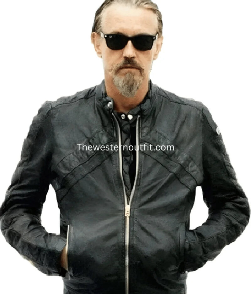 SOA Tommy Flanagan Black Leather Jacket
