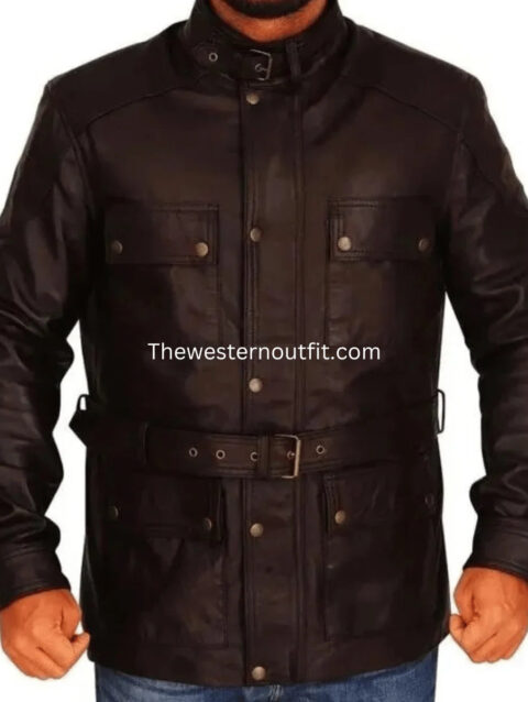 Sons of Anarchy Ray McKinnon Leather Brown Jacket