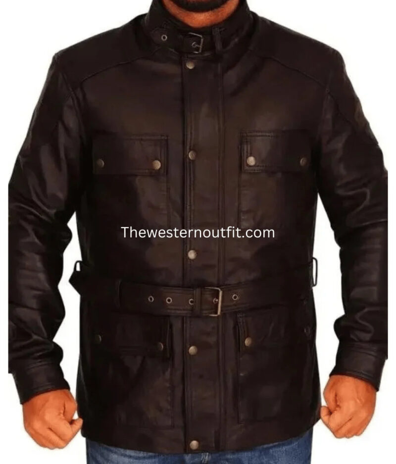 Sons of Anarchy Ray McKinnon Leather Brown Jacket