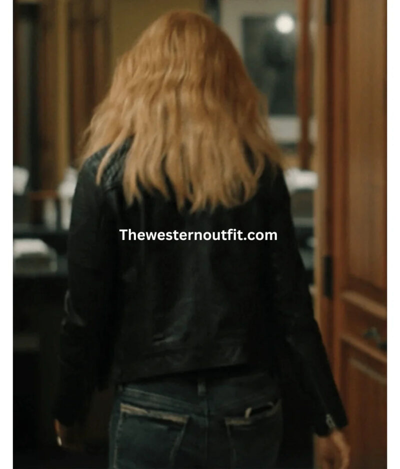 Western Beth Dutton Black Biker Jacket