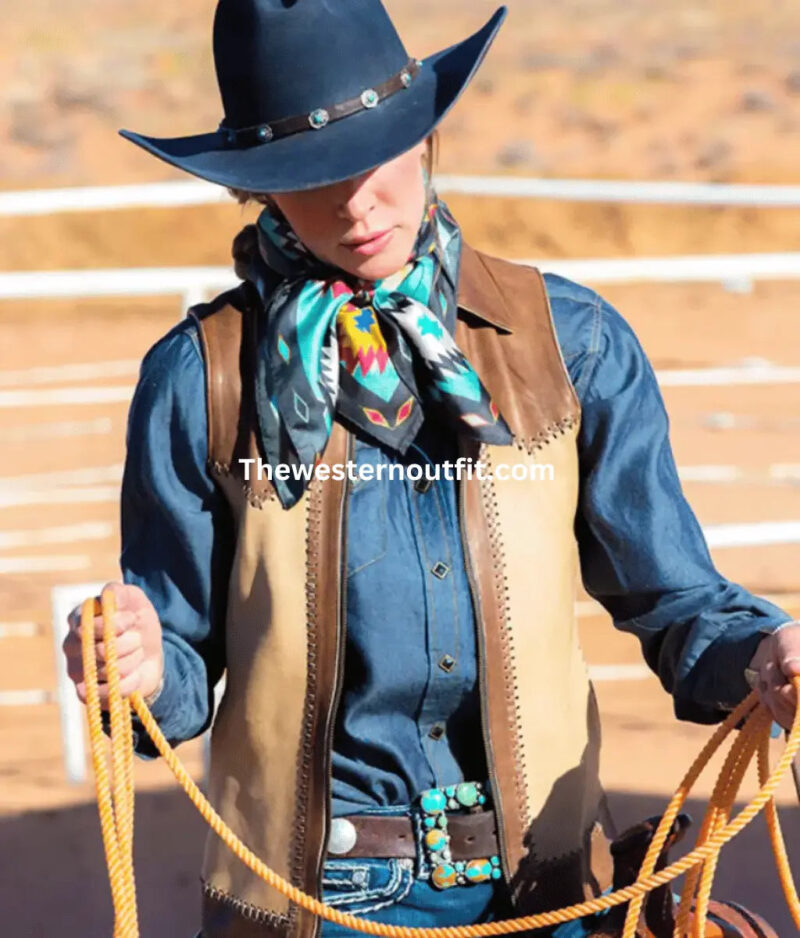 Women Buckskin Vest