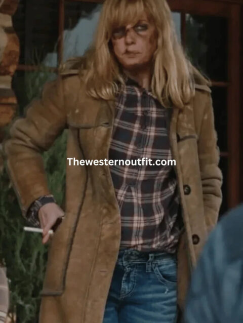 Yellowstone Beth Dutton Suede Leather Coat