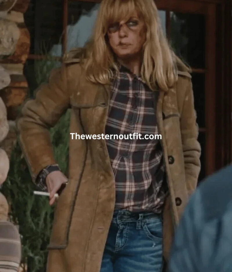 Yellowstone Beth Dutton Suede Leather Coat