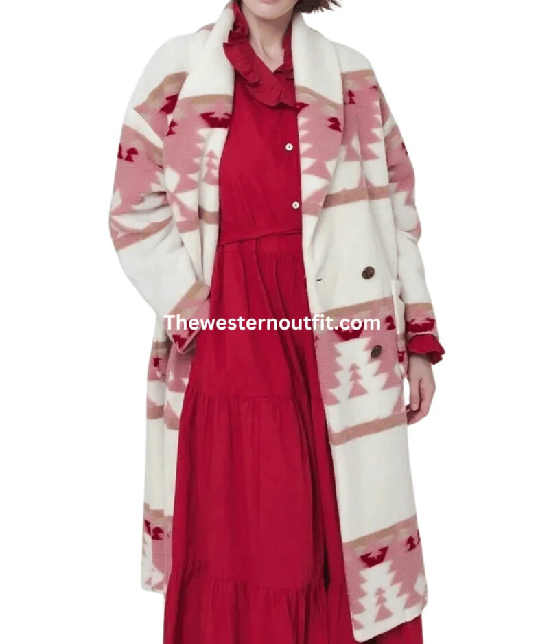Yellowstone Beth Dutton Pink Printed Coat
