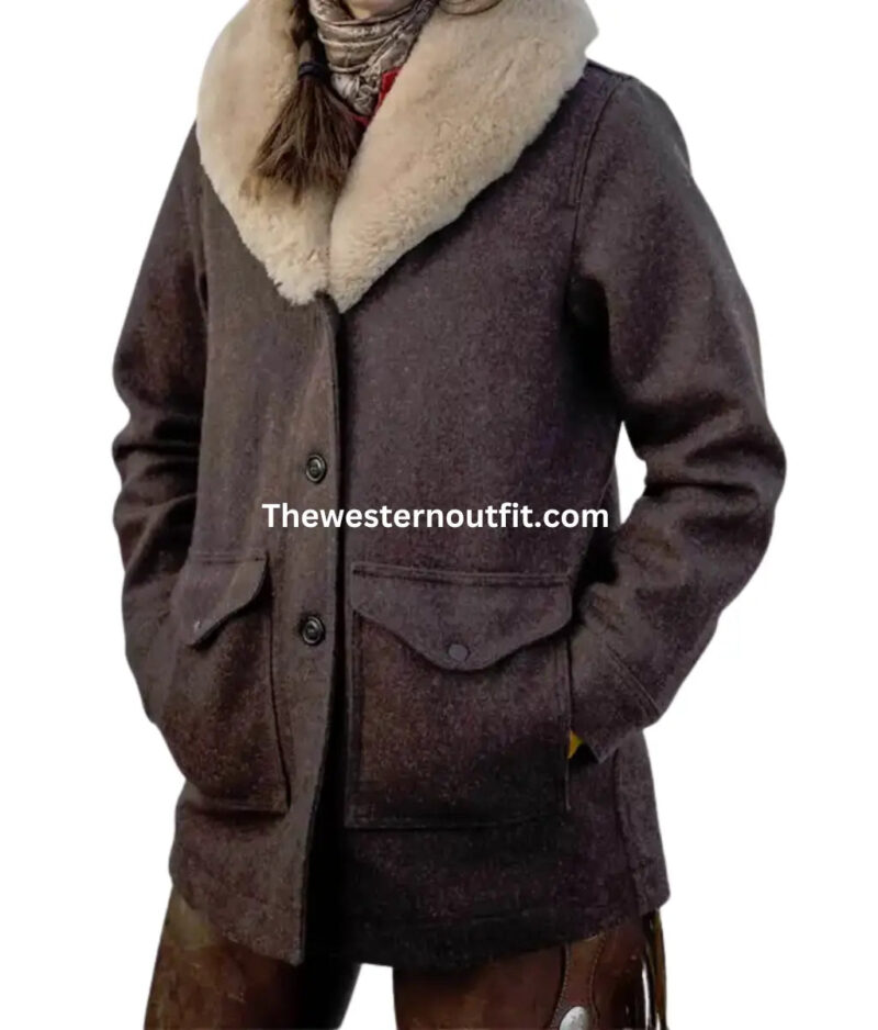 Yellowstone Beth Dutton Shearling Coat