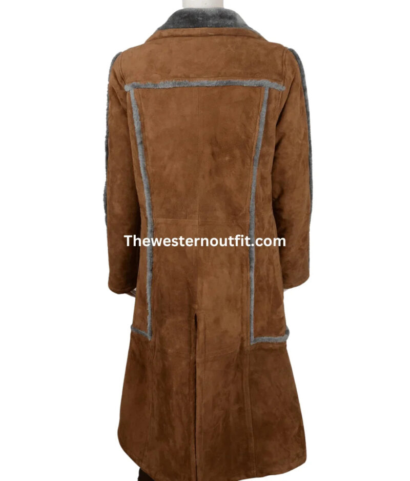 Yellowstone Beth Dutton Suede Leather Coat Jacket