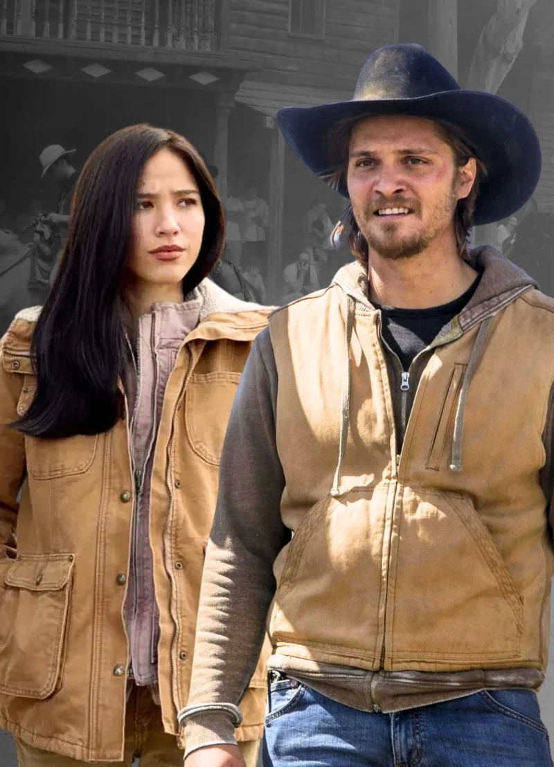 yellowstone couple costume kayce dutton cotton vest monica dutton cotton jacket