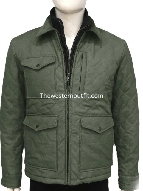 Yellowstone John Dutton Green Quilted Jacket