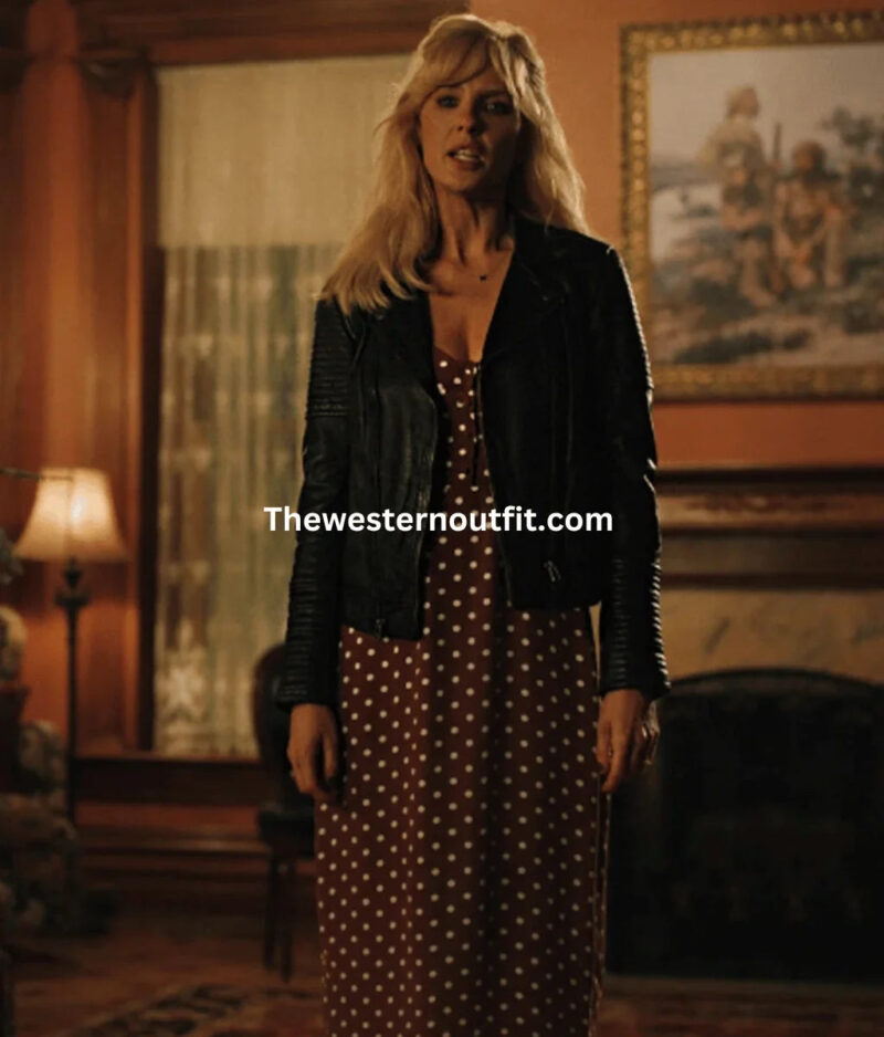 Yellowstone Kelly Reilly Beth Dutton Biker Jacket
