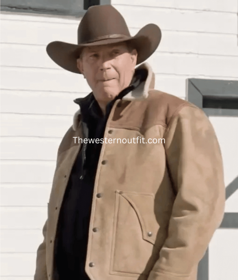 Yellowstone Series John Dutton Raw Leather Jacket