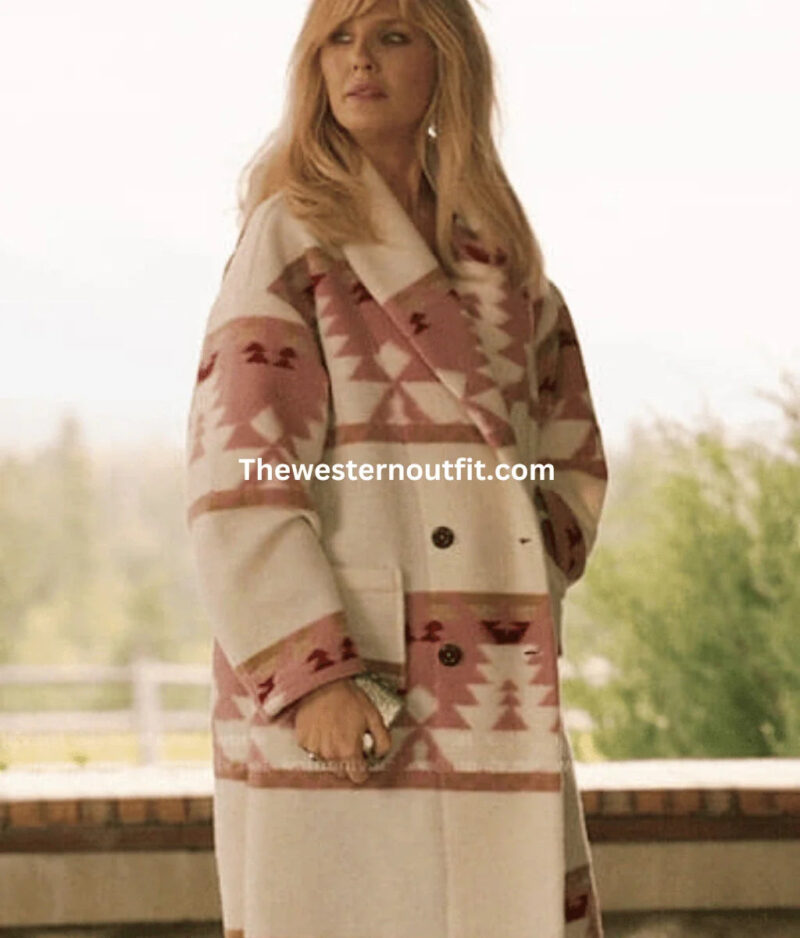 Yellowstone SO5 Beth Dutton Pink Printed Coat