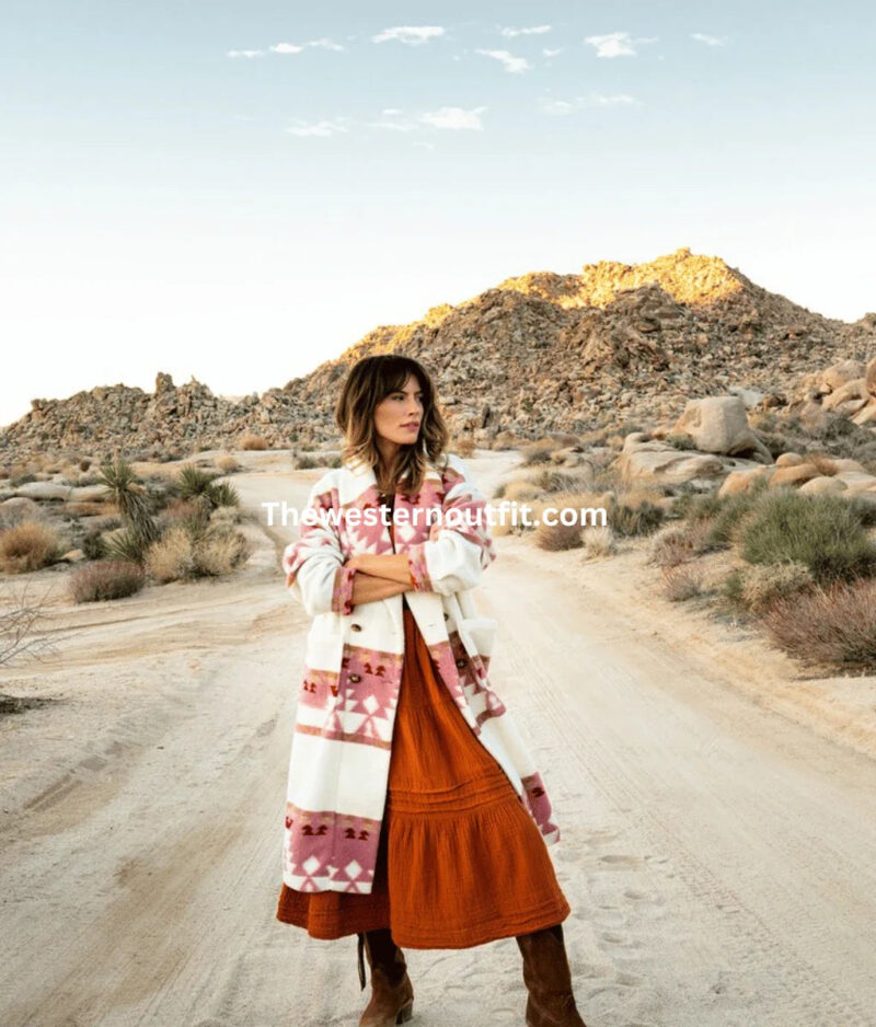 Yellowstone SO5 Beth Dutton Pink Printed Coat For Women
