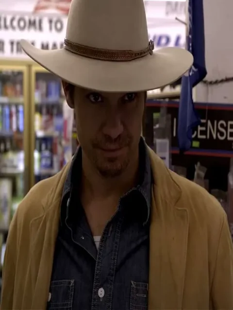 Justified Raylan Givens Tan Leather Jacket