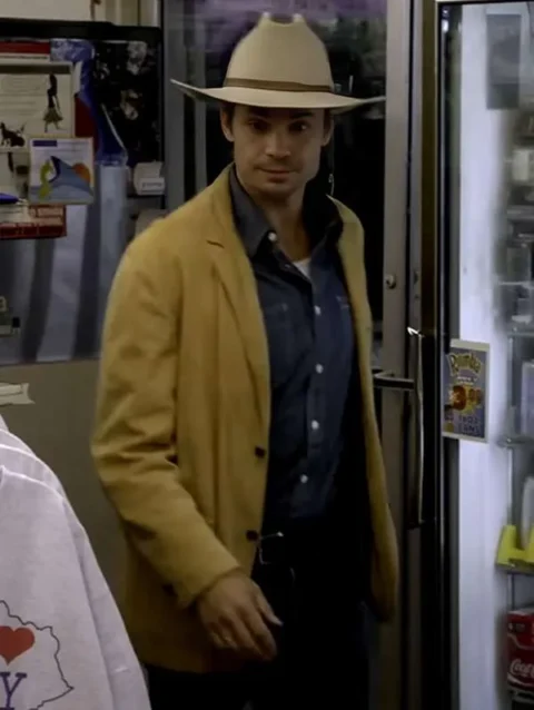 Justified Raylan Givens Tan Leather Jacket