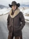 Rip Wheeler Jacket + Beth Shearling Wool Coat
