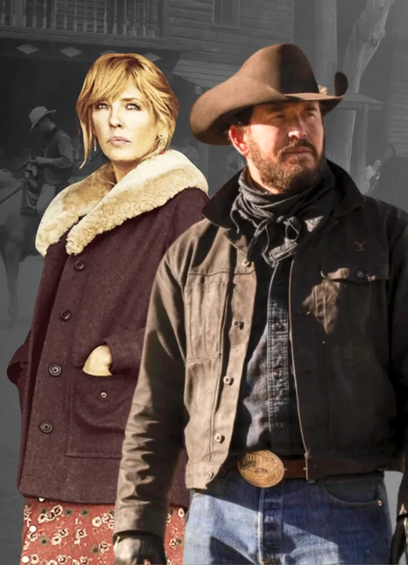 Rip Wheeler Jacket + Beth Shearling Wool Coat